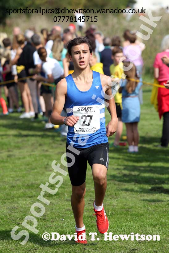 Boys under-15s Sunderland Harreirs Cross Country. Photo: David T. Hewitson/Sports for All Pics